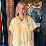Nina Gingham Top
