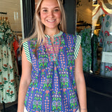 Lila Floral Top