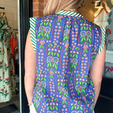 Lila Floral Top