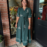 Vickie Embroidered Maxi Dress
