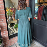 Vickie Embroidered Maxi Dress