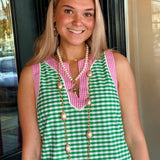 Carlie Gingham Mini Dress