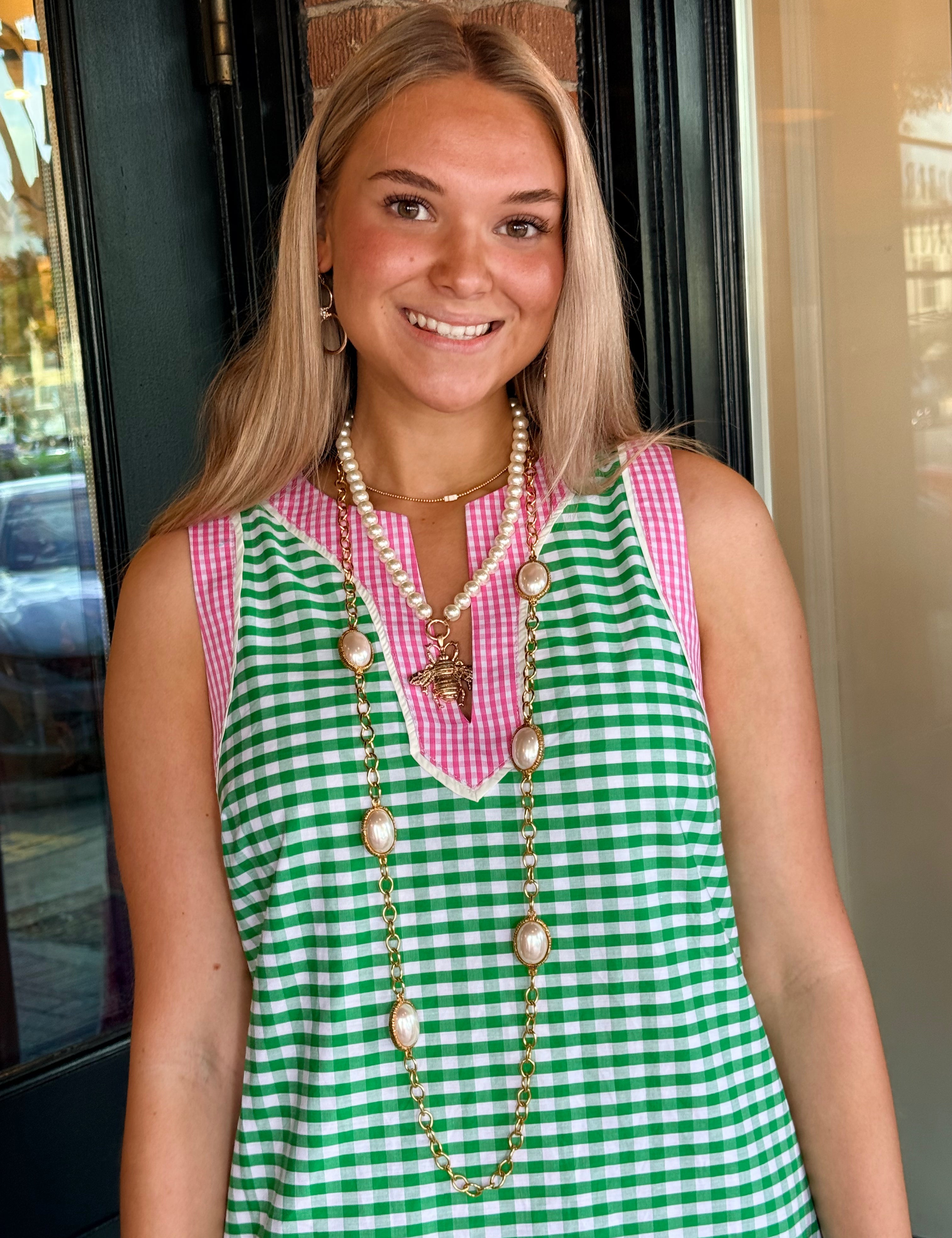 Carlie Gingham Mini Dress