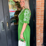 Harper Embroidered Puff Sleeve Dress