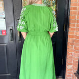Harper Embroidered Puff Sleeve Dress