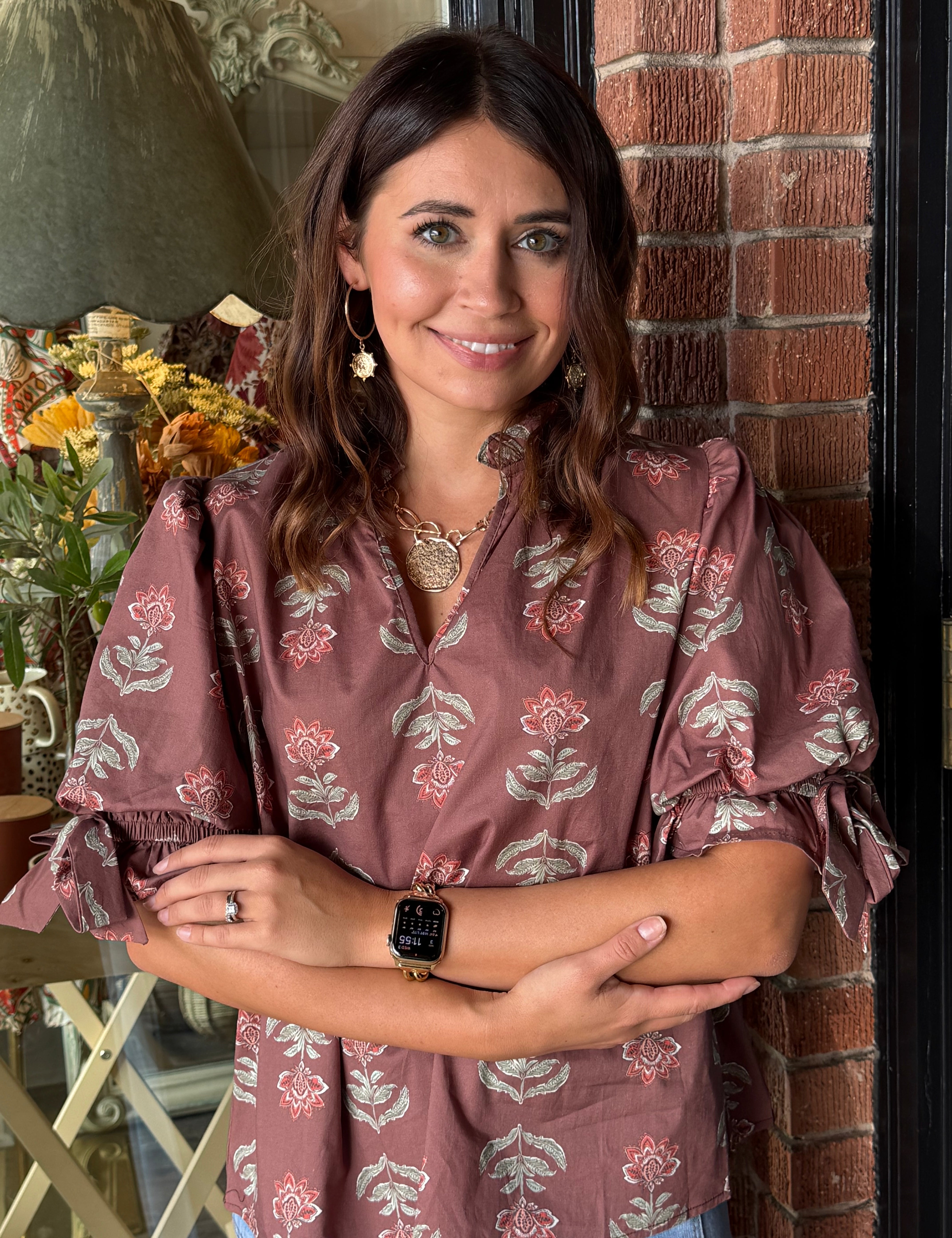 Poppy Floral Top