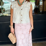 Arlene Floral Lace Midi Skirt