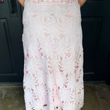 Arlene Floral Lace Midi Skirt
