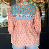 Sadie Floral V-Neck Top