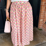 Roberta Floral Midi Skirt