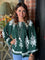 Genevieve Two Tone Print Top