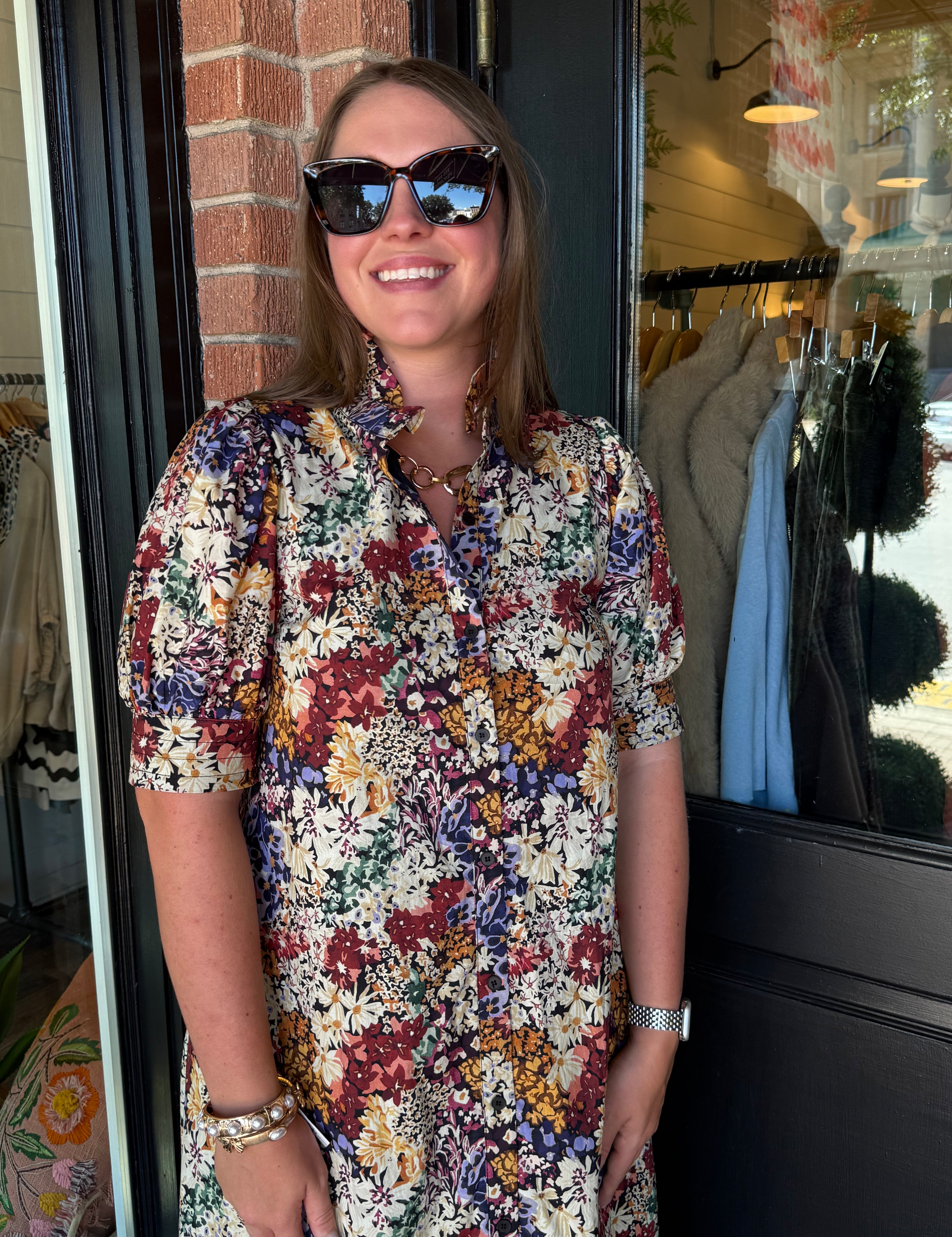 Lainey Floral Midi Dress