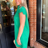 Sophia Scalloped Jersey Dress