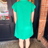 Sophia Scalloped Jersey Dress