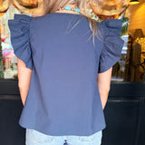 Erica Flutter Sleeve Top