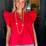 Erica Flutter Sleeve Top