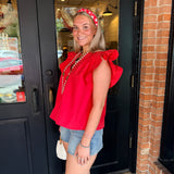Erica Flutter Sleeve Top