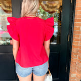 Erica Flutter Sleeve Top