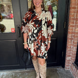 Henley Floral Print Dress