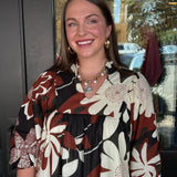 Henley Floral Print Dress