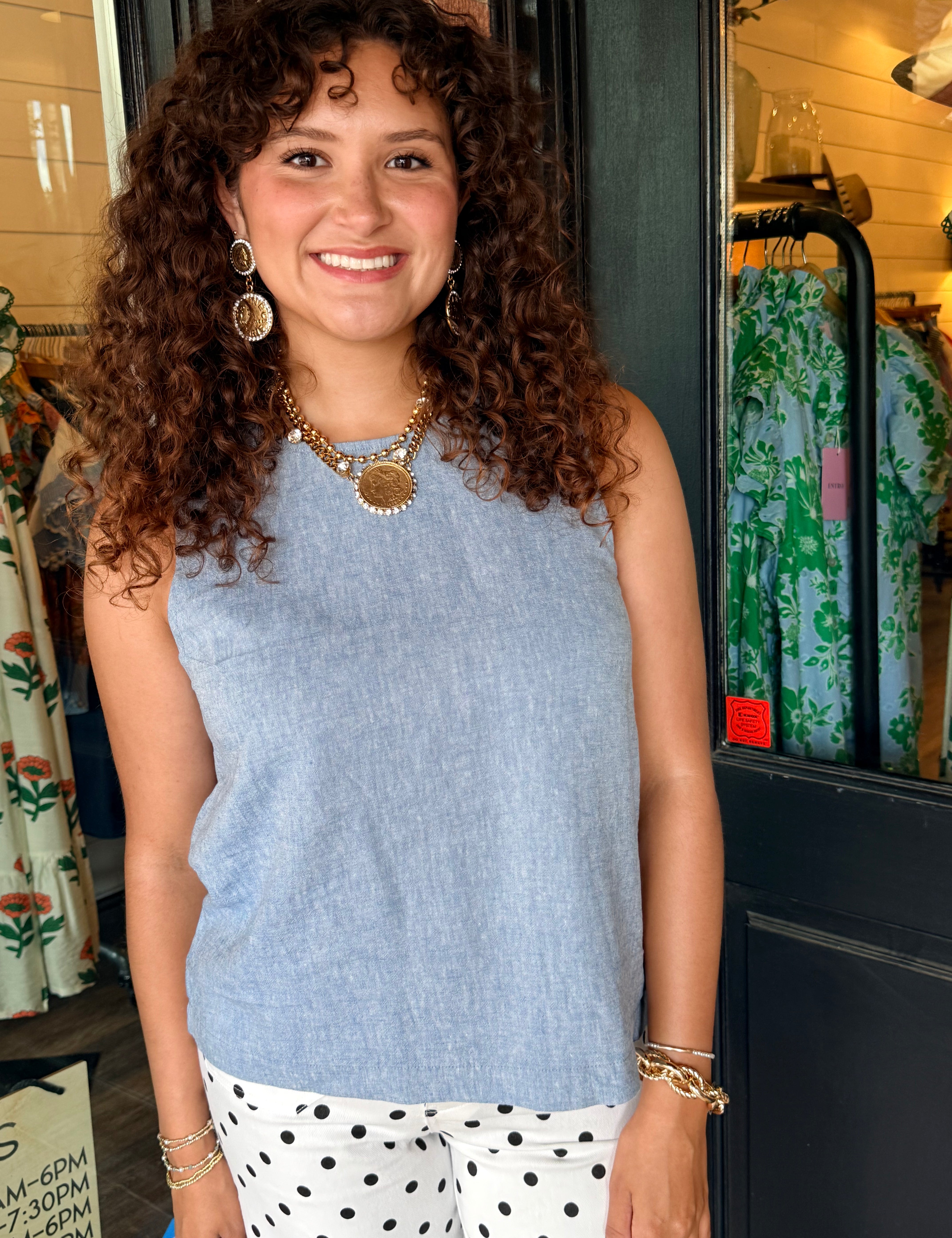 Gigi Denim Top
