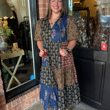 Cady Puff Sleeve Tiered Dress