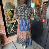 Cady Puff Sleeve Tiered Dress