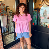 Deirdre Embroidered Lace Top
