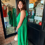 Delaney Appliqué Midi Dress