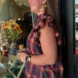 Oakley Plaid Top