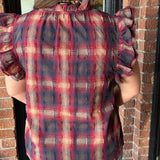 Oakley Plaid Top