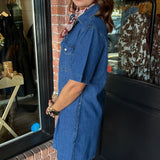 Rory Short Sleeve Denim Dress