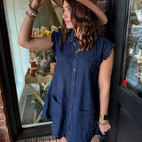 Peyton Button Up Denim Dress
