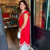 Nicole V-Neck Midi Dress