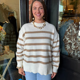 Scarlet Oversize Striped Sweater