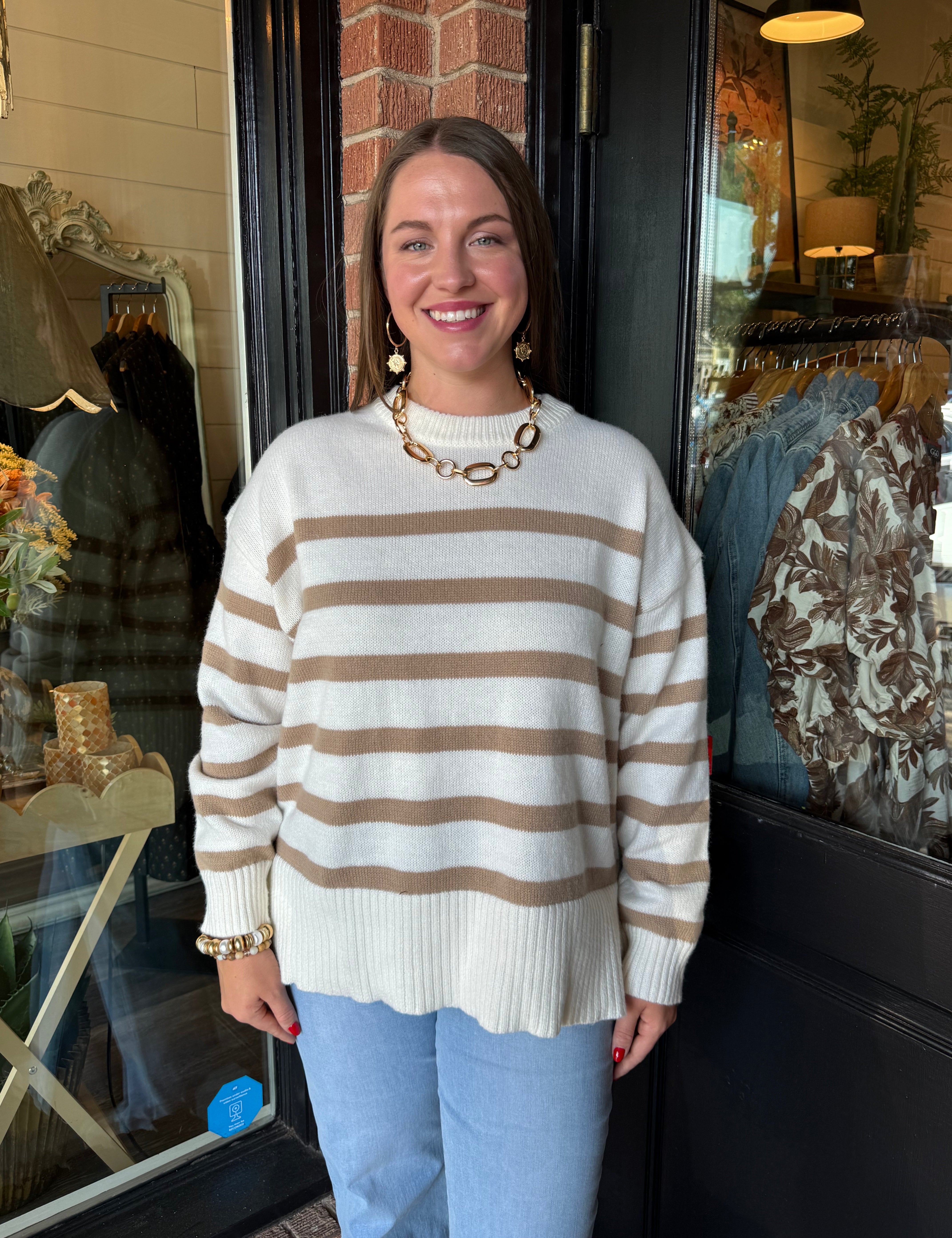 Scarlet Oversize Striped Sweater