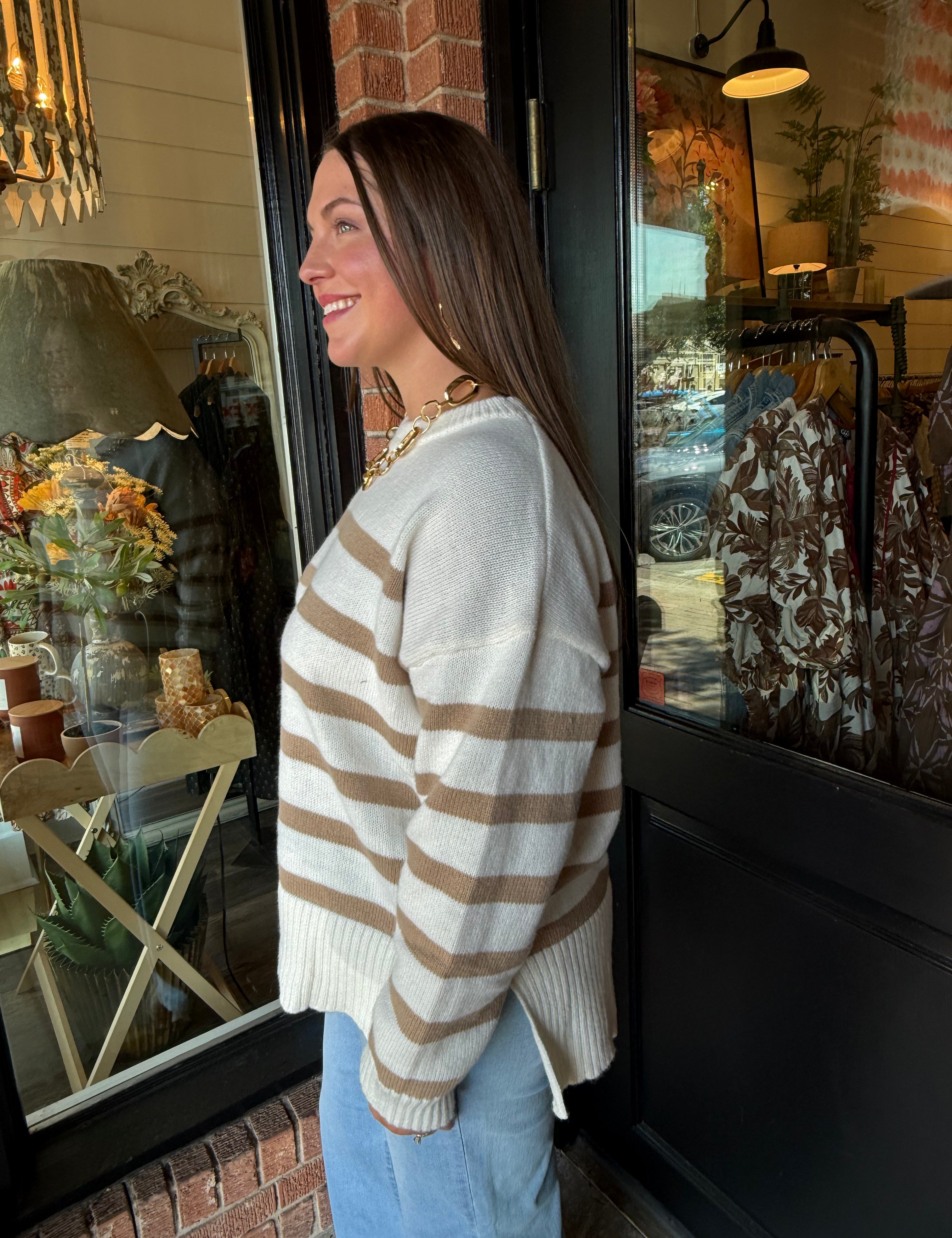 Scarlet Oversize Striped Sweater