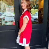 Caroline V-Neck Mini Dress