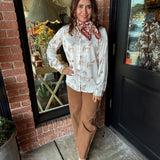 Hailey Horse Button Down Top