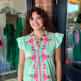 Magnolia Embroidered Dress