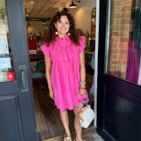 Brielle Ruffle Sleeve Mini Dress