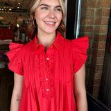 Brielle Ruffle Sleeve Mini Dress