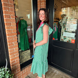 Maggie Gingham Midi Dress