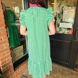 Maggie Gingham Midi Dress