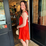 Eleanor Embroidered Mini Dress