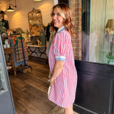 Brinley Striped Shift Dress