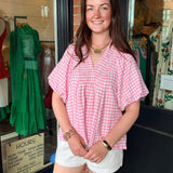Bailee Gingham Blouse