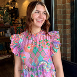Reyna Floral Midi Dress