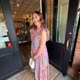 Reyna Floral Midi Dress