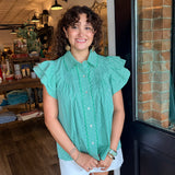 Myriah Gingham Top